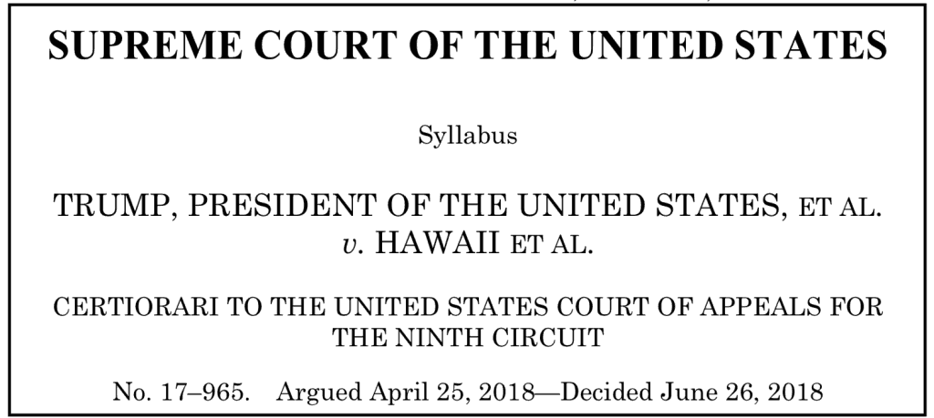 Supreme Court decision heading