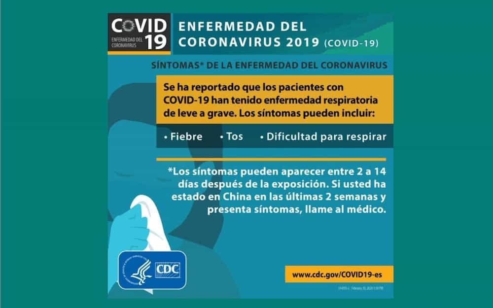 COVID-19 sintomas CDC